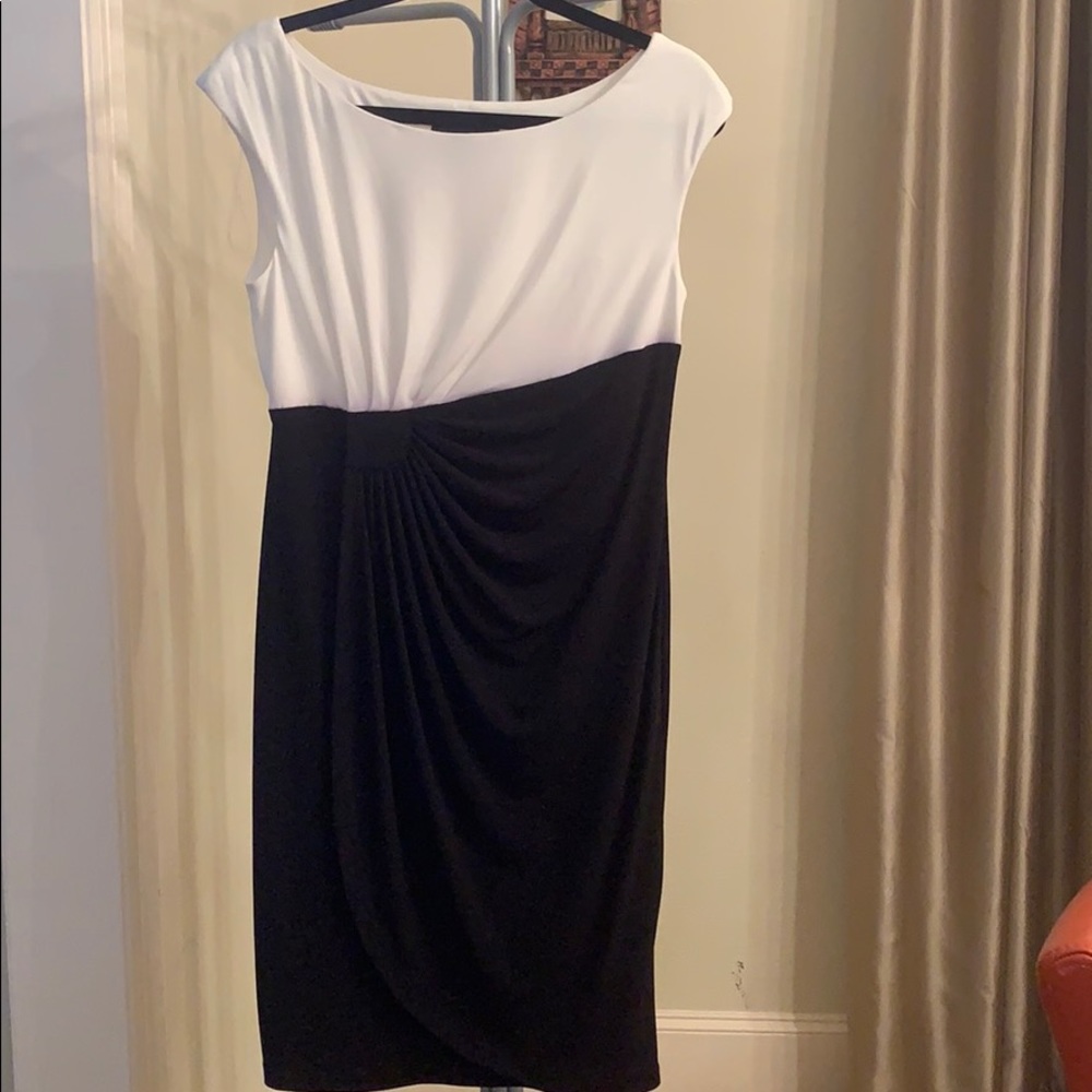 Ivory & Black Professional Dress